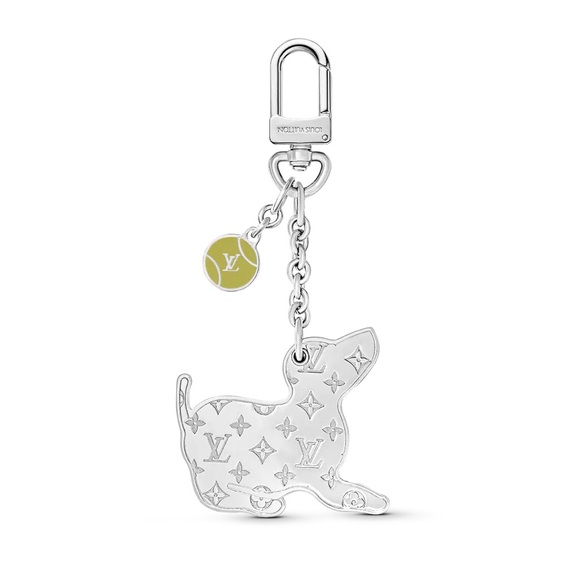 ๐ Authentic Louis Vuitton Monogram Jack Russell Dog Key Holder & Bag Charm - Picture 3 of 6
